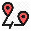 Wrong Way Route Location Icon