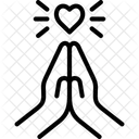 Wunsch Bitte Von Herzen Symbol