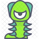 Wurm Charakter Kreatur Icon