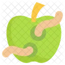 Wurm Apfel  Symbol