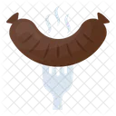 Wurst Grill Gabel Symbol