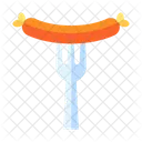 Wurst Hundefleisch Scharf Symbol