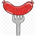 Wurst Hot Dog Fleischscheibe Symbol