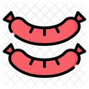 Wurst Fleisch Grill Symbol