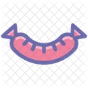 Wurst Hot Dog Gegrillt Symbol