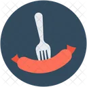 Wurst Grill Gabel Symbol