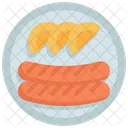 Wurst Gericht Fruhstuck Symbol