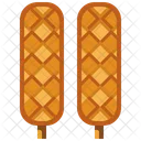 Wurstwaffel Waffel Dessert Symbol