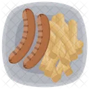 Wurstchen Protein Diat Fruhstuck Symbol