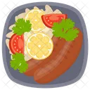 Wurstsalat Hot Dog Eiweissdiat Icon