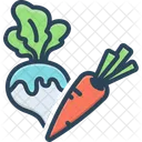 Wurzeln Gemuse Gemuse Symbol