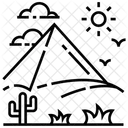 Landform Landschaft Wuste Symbol