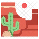 Landschaft Canyon Reisen Symbol