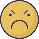 Wut Blick Emoticon Lour Symbol