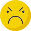Wut Blick Emoticon Lour Symbol
