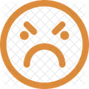 Wut Blick Emoticon Lour Symbol