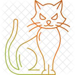 Wütende Katze  Symbol