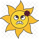 Bose Sonne Emoticon Emotion Symbol