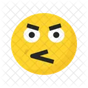 Wutender Emoji Unglucklich Traurig Symbol