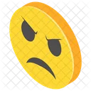 Wütendes Gesicht  Symbol