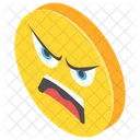 Wütendes Gesicht  Symbol