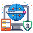 Www World Wide Web Search Box Icône