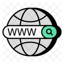 Www World Wide Web Web Research Icône