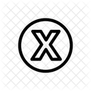 X Lettre Alphabet Icon