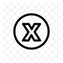 X Lettre Alphabet Icon