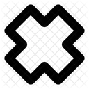X Cross Plus Icon