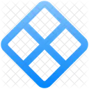 X Diamond Cross Icon