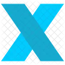 X Diseno Carta Icono