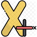 X Axis  Icon