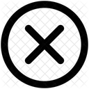X Circle Cross Circle Icon