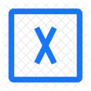 X Coordinate Icon