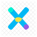 X Letter Alphabet Icon