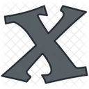 X Number Numeric Icon