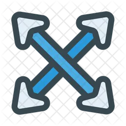 X Lanes Arrow  Icon