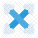 X Spuren Pfeil  Symbol