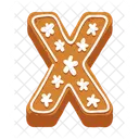 X Letra Galletas Galletas Galleta Icono