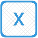 Key X Lower Icon