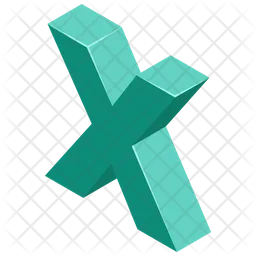 X Letter  Icon