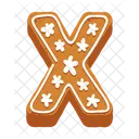 X Letter Cookies  Icon