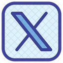 X Logotipo X Marca Ícone