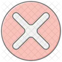 X Mark Lineal Color Icon Icon