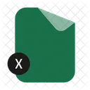 X - microsoft excel chart  Icon