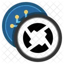 X Moneda X Efectivo Icono