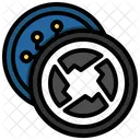 X Moneda X Efectivo Icono