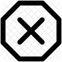 X Octagon Cross Delete Icon