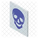 X Ray Fluorography Head Skeleton Icon